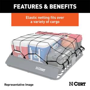 CURT - CURT Roof Mounted Cargo Rack Net 18201 - Image 5