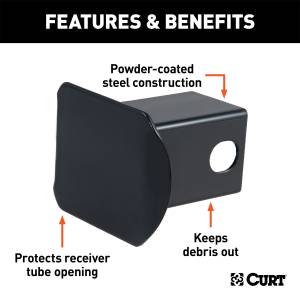 CURT - CURT Hitch Receiver Tube Cover 22751 - Image 2