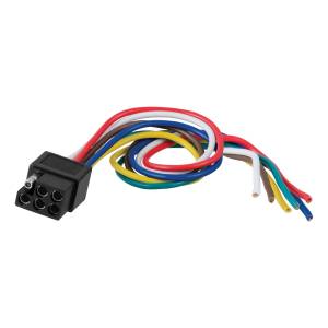 CURT - CURT 6-Way Square Connector Socket 58035 - Image 1
