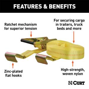 CURT - CURT Ratchet Strap 83048 - Image 2
