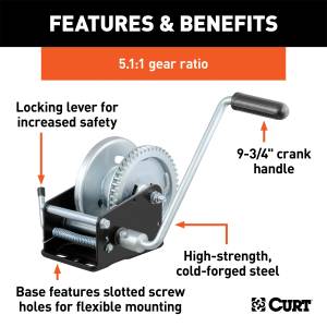 CURT - CURT Hand Winch 29429 - Image 2