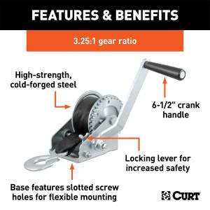 CURT - CURT Hand Winch 29433 - Image 2