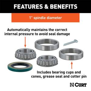 CURT - CURT Wheel Bearing Kit 23210 - Image 2