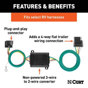 CURT - CURT Towed-Vehicle RV Harness Add-On 58919 - Image 3