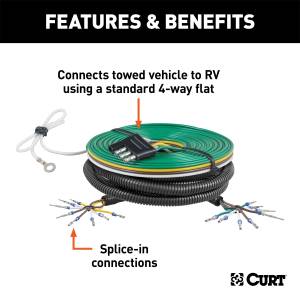 CURT - CURT Towed-Vehicle RV Harness 58925 - Image 3