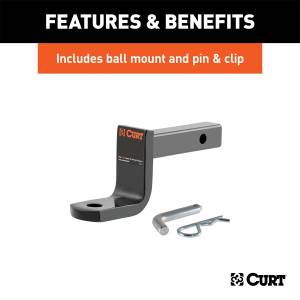 CURT - CURT Class I 1.25 in. Receiver Hitch 114973 - Image 6