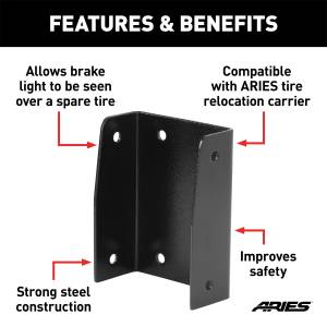 ARIES - ARIES Third Brake Light Extension Bracket 256TBL - Image 3