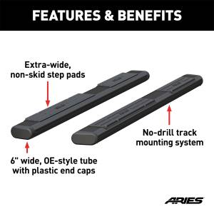 ARIES - ARIES The Standard 6 in. Oval Nerf Bar B2875 - Image 3