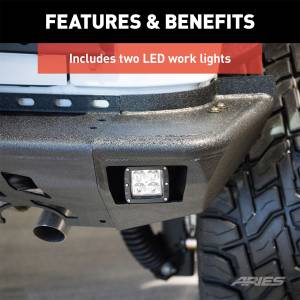 ARIES - ARIES TrailChaser Rear Bumper Side Extensions w/LED Lights 2081222 - Image 6