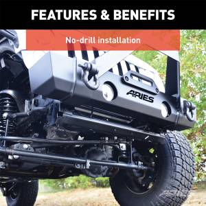 ARIES - ARIES TrailCrusher Front Bumper w/Brush Guard 2186000 - Image 9