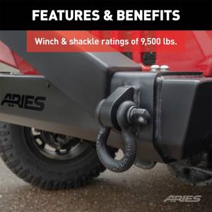 ARIES - ARIES TrailCrusher Front Bumper w/Brush Guard 2186001 - Image 5