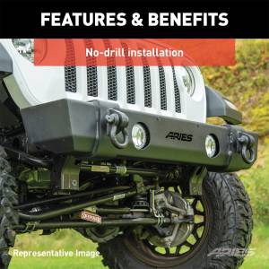 ARIES - ARIES TrailCrusher Front Bumper w/Brush Guard 2186002 - Image 6