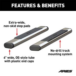 ARIES - ARIES The Standard 6 in. Oval Nerf Bar S2853 - Image 3