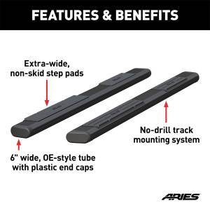 ARIES - ARIES The Standard 6 in. Oval Nerf Bar B2885 - Image 3