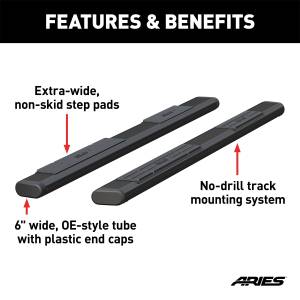 ARIES - ARIES The Standard 6 in. Oval Nerf Bar B2891 - Image 3