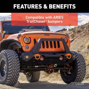 ARIES - ARIES TrailChaser Front Bumper Brush Guard 2081100 - Image 8