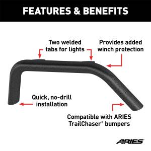 ARIES - ARIES TrailChaser Front Bumper Center Brush Guard 2081252 - Image 4