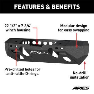 ARIES - ARIES TrailChaser Front Bumper 2082052 - Image 2