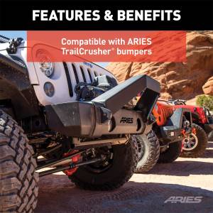 ARIES - ARIES TrailCrusher Front Bumper Brush Guard 2156050 - Image 7