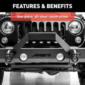 ARIES - ARIES TrailCrusher Front Bumper Brush Guard 2156050 - Image 8