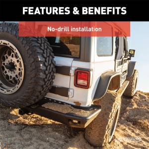 ARIES - ARIES TrailChaser Rear Bumper Side Extensions w/LED Lights 2081223 - Image 7