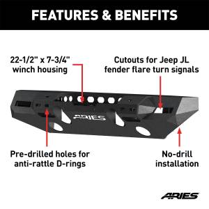 ARIES - ARIES TrailChaser Front Bumper 2082076 - Image 4
