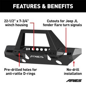 ARIES - ARIES TrailChaser Front Bumper 2082089 - Image 4