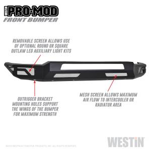 Westin - Westin Pro-Mod Front Bumper 58-41075 - Image 3