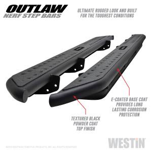 Westin - Westin Outlaw Nerf Step Bars 58-53725 - Image 1