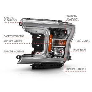 Anzo USA - Anzo USA Projector Headlight Set w/Halo 111468 - Image 4