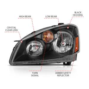 Anzo USA - Anzo USA Crystal Headlight Set 121552 - Image 3