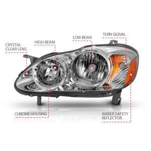 Anzo USA - Anzo USA Crystal Headlight Set 121540 - Image 3