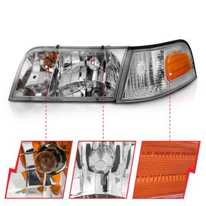 Anzo USA - Anzo USA Crystal Headlight Set 121556 - Image 2
