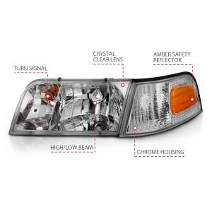 Anzo USA - Anzo USA Crystal Headlight Set 121556 - Image 3