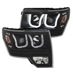 Anzo USA - Anzo USA Projector Headlight Set w/U-Bar Switchback 111383 - Image 2