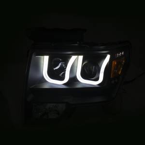 Anzo USA - Anzo USA Projector Headlight Set w/U-Bar Switchback 111383 - Image 4