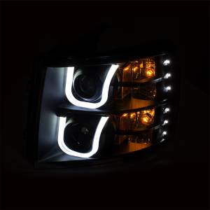 Anzo USA - Anzo USA Projector Headlight Set w/U-Bar Switchback 111384 - Image 4