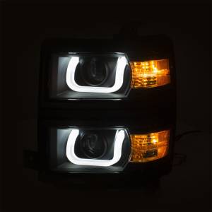 Anzo USA - Anzo USA Projector Headlight Set w/U-Bar Switchback 111385 - Image 4