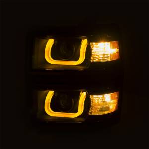 Anzo USA - Anzo USA Projector Headlight Set w/U-Bar Switchback 111385 - Image 5