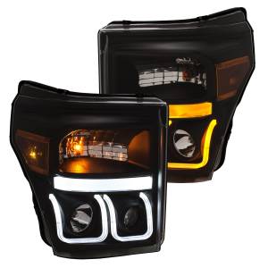 Anzo USA - Anzo USA Projector Headlight Set w/U-Bar Switchback 111386 - Image 3