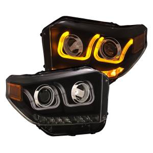 Anzo USA - Anzo USA Projector Headlight Set w/U-Bar Switchback 111387 - Image 2