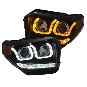Anzo USA - Anzo USA Projector Headlight Set w/U-Bar Switchback 111387 - Image 3