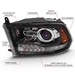 Anzo USA - Anzo USA Projector Headlight Set w/Halo 111439 - Image 3