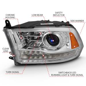Anzo USA - Anzo USA Projector Headlight Set w/Halo 111440 - Image 3
