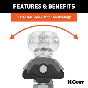 CURT - CURT RockerBall Adjustable Cushion Hitch Ball Mount 40246 - Image 4