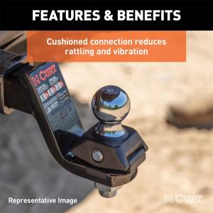 CURT - CURT RockerBall Adjustable Cushion Hitch Ball Mount 40246 - Image 6