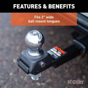 CURT - CURT RockerBall Adjustable Cushion Hitch Ball Mount 40246 - Image 7