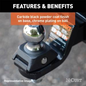 CURT - CURT RockerBall Adjustable Cushion Hitch Ball Mount 40246 - Image 9