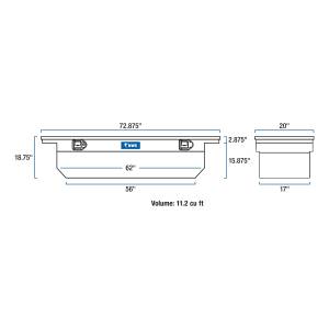 UWS - UWS Low Profile Series Single Lid Crossover Tool Box TBSD-72-A-LP - Image 8