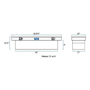 UWS - UWS 58 in. Crossover Truck Tool Box EC10132 - Image 9